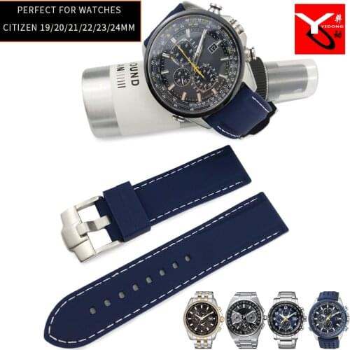 19mm 20mm 21mm 22mm 23mm 24mm Rubber Silicone Watch Strap Watchband for Omega Seamaster IWC Longines Seiko Citizen Watch