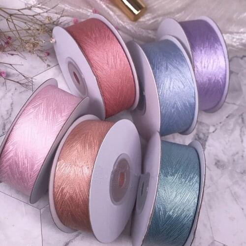 Kewgarden DIY Bow Brooch Flower Hair Accessories 25mm 38mm 1" 1-1/2" Pattern Ribbon Handmade Tape Packing Webbing 10 Yards