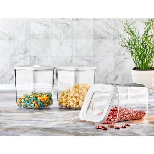 SAMPURCHASE 900ML 3 PCS VACUUM MICA STORAGE CONTAINER