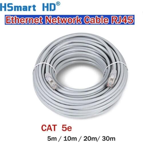 RJ45 Lan Cat5e Cable 30m 50m 10M 20M Ethernet Network Cable for IP Camera (HKVISION dahua XMeye POE 5MP 4MP 3MP IP Cameras)