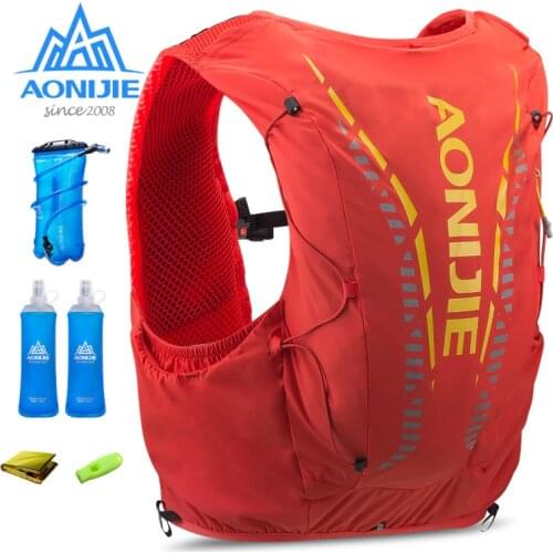 AONIJIE 962 Outdoor 12L Lightweight Hydration Backpack Rucksack Bag Vest 1.5L Water Bladder Hiking Camping Running Marathon Race