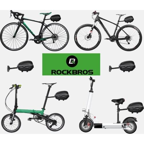 ROCKBROS Bike Bag Waterproof Hard Shell Hang Rear Reflective Light Load-Bearing Saddle Bag EVA Large Capacity Seat Bicycle Bag