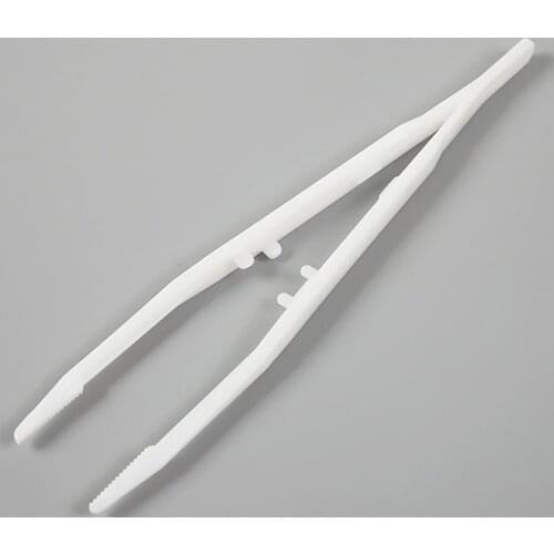 1pc Plastic Terrarium Clamp Feeding Tool Skid Bottle Clips Turtle Nippers Anti-slip Sterilized Forceps Reptiles Tweezers