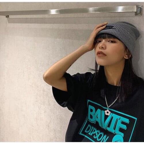 New Fashion T-shirt Woman Korean Style Letters Print Short Sleeve O Neck Tshirt Women Casual Slim Women Tops