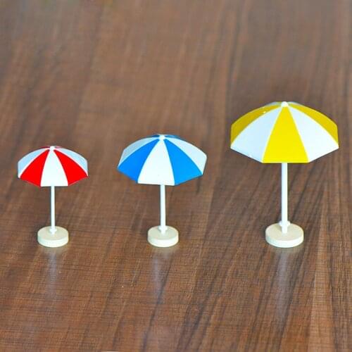 1 Pcs 3 Style Sun Umbrella DIY Craft Accessory Miniature Accessories Diy Cute Umbrella Table Ornamen Tfairy Garden Supplies