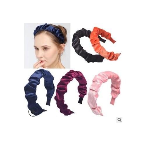 36pcs/lot DIY Simple Multi Pleuche Infantees Detail Head Bands Large Intestine HeadBands Hair Styling Tools Accessory HA1539