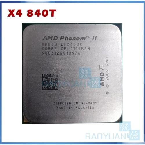 AMD Phenom II X4 840T 2.9Ghz Quad-Core DeskTop CPU X4-840T HD840TWFK4DGR Socket AM3
