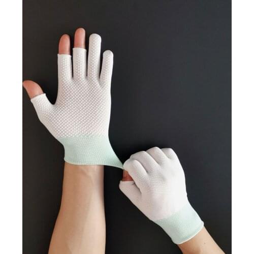 AS Fishing Gloves Durable Fishing Cycling Anti-Slip Breathable 3 Cut Finger Gloves Pesca Fitness Carp Fishing Comofortable