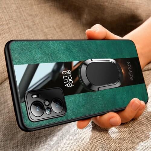 For POCO F3 Case Soft leather Car Folder Ring Shockproof Fundas For Xiaomi POCO F3 Redmi K40 Pro Fundas