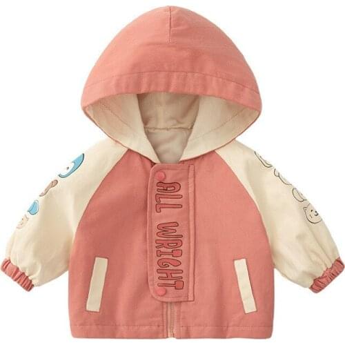 Baby jacket cotton 2021 spring childrens clothing boys and girls cardigan spring and autumn baby clothes