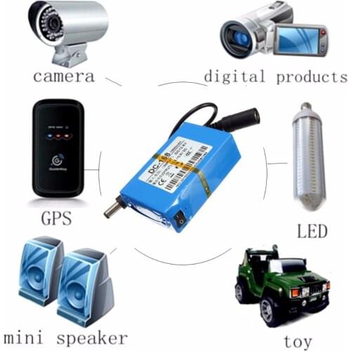 Durable gtf stack dc 12v1800mah li-ion high-capacity, large battery pack, large ion lithium battery for camera, backup