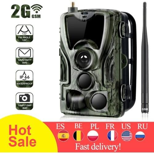 HC-801LTE Hunting Camera 4g Trail Cameras16MP 1080P Photo Trap 0.3s Trigger wild Wildlife infrared camera Chasse scout Dropship
