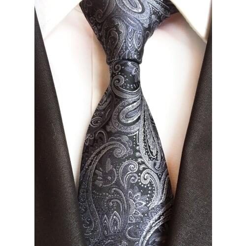 8cm New Designer Men Formal Ties High Quality Paisley Necktie for Meeting