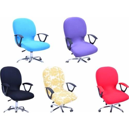 New Elasticity Office Computer Chair Cover Side Arm Chair Cover Couvre Chaise Stretch Rotating Lift Chair Cover Without Chair