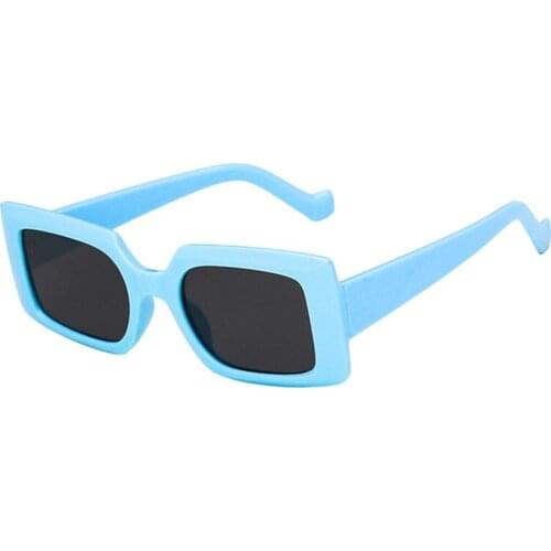 Simple Streamlined Square Sunglasses Women Retro Frame Fashion Sun Glasses Men Solid Eyeglasses Female Gafas Eyewear Male