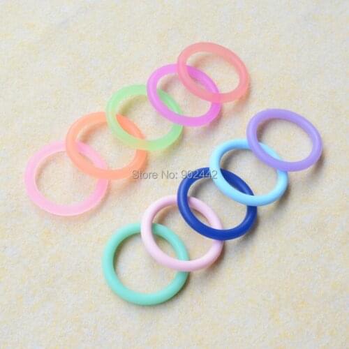 Wholesale 1000 PCS Colored Soft Silicone O Rings Baby Pacifier O Rings 100% Food Grade 15 Colors For Choice