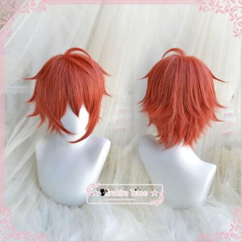 IDOLiSH7 NANASE RIKU Cosplay Wig Short Fluffy Layered Synthetic Hair for Adult Role Play Halloween + Wig Cap