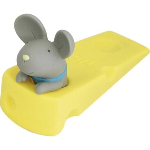 Cute Door Stops Cartoon Creative Silicone Door Stopper Holder Toys For Children Baby Home Furniture Hardware-Gray