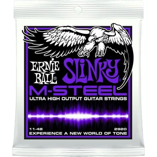 Ernie Ball 2920 M-Steel Power Slinky Electric Guitar Strings 011-048