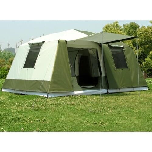 UV 10-12 Person 2 Bedroom 1 Living Room Relief Family Party Base Anti Rain Hiking Travel Mountaineering Car Outdoor Camping Tent