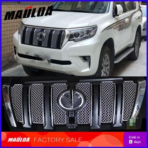 High quality Stainless steel car front grille racing grills grill cover trim for Prado FJ150 2010 11 12 13 14 15 16 17 2018