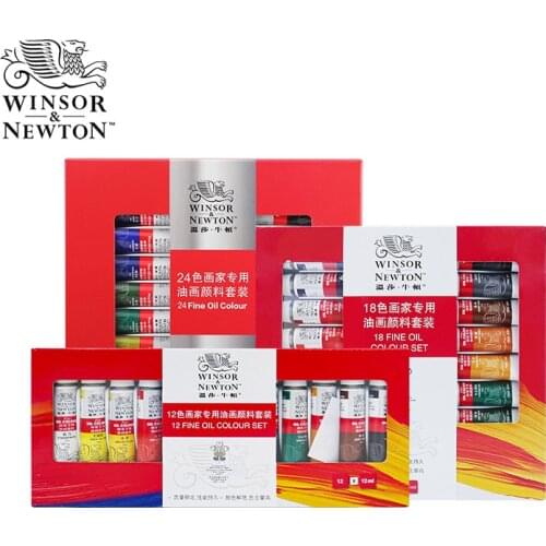 Winsor&Newton 12/18/24 Colors12 ML Tube Professional Oil Paint Set for Artist Oil Painting Drawing Art Paint Supplies