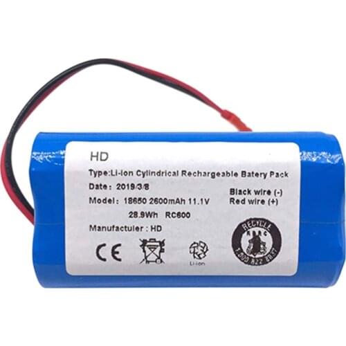 Li-Ion Battery Spare Parts For Chuwi Ilife X3 V3 V5 V5 V5S V5S Cw310 V7 Ecovacs Deebot Cen250 11.1 V 2600 Mah