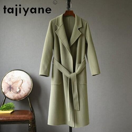 Womens 2021 Winter Coats Real Fur Coat Woman 100% Wool Jackets Female Double-faced Woolen Clothes Abrigo Mujer TN1616