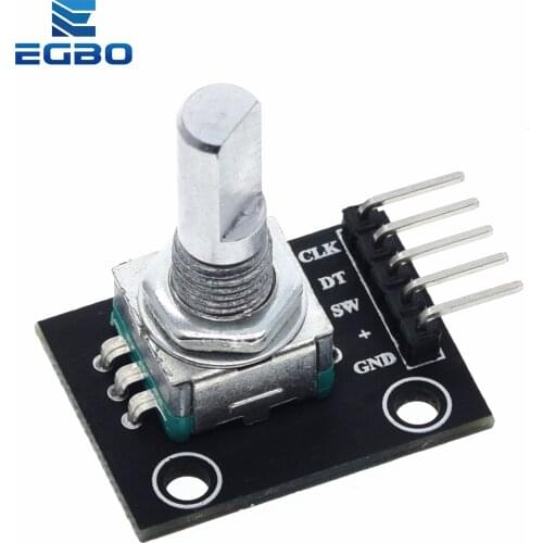 1PCS EGBO 360 Degrees Rotary Encoder Module For Arduino Brick Sensor Switch Development Board KY-040 With Pins ky 040