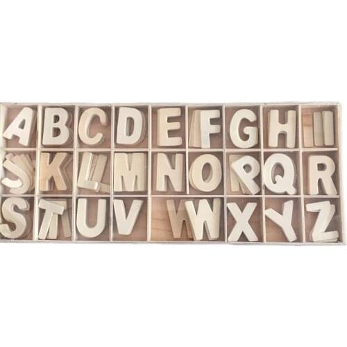 156/104Pcs Wooden Letters Natural Wood Alphabet Letters and Numbers for DIY Craft Home Decor Wedding Birthday Party Name Design