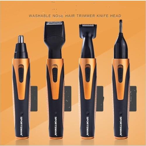 4 in 1 man grooming kit electric nose hair trimmer cutter beard shaver eyebrow shave sideburns hair clipper razor nose haircut