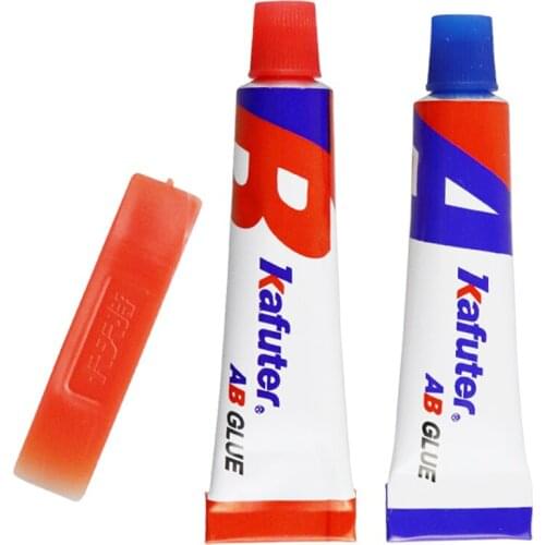 8g Kafuter ABGlue Transparent A+B Strong Adhesive For Glass/PC/Metal/Plastic/Wood/Ceramic Jewelry Quick-Drying Office Stationery