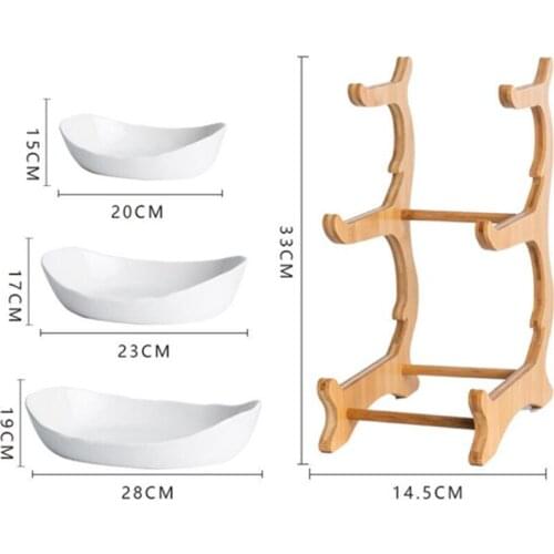 Living Room Home Plastic Three-layer Fruit Plate Snack Plate Creative Modern Dried Fruit Fruit Basket Candy Dish