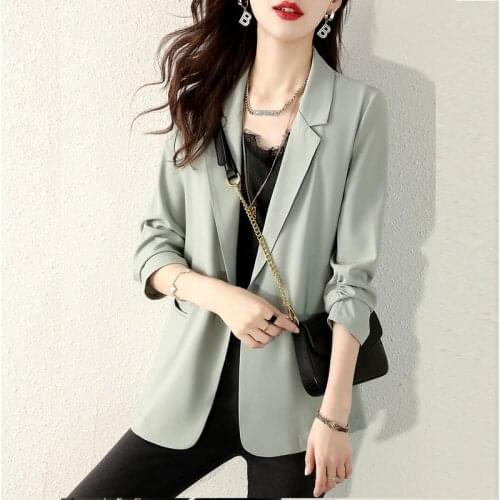 Hot Sale Women Split Design Cloak Suit Coat Office Lady Black White Jacket Fashion Streetwear Casual Loose Outerwear Tops