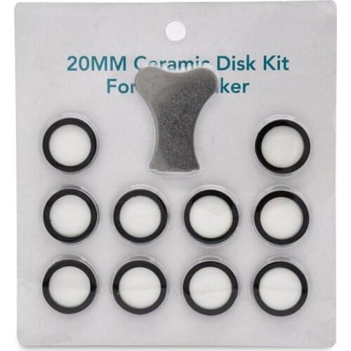 11Pcs Mist Maker Maintenance Kit, Ceramic Disk Ceramic Disk Key Replacement Parts Kits for Fog Machine