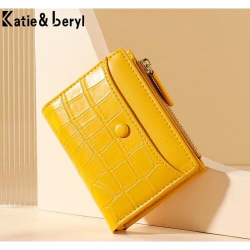 Splice PU Leather Short Women Wallet Many Department Ladies Small Clutch Money Coin Card Holders Purse Female Wallets Cartera