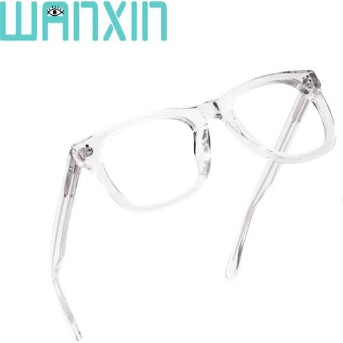 Wanxin Square Reading Glasses,Computer Reading Glasses Blue Light Filter for Blocking