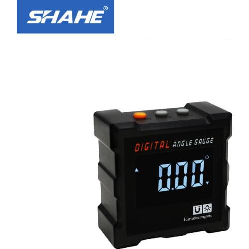 SHAHE New Four Side Magnets Digital Bevel Box 360 Degree Mini Electronic Digital Protractor Digital Level Angle Finder