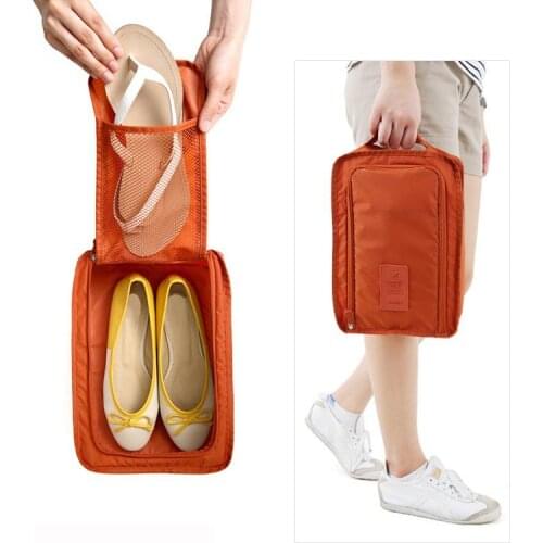 Portable Folding Small Shoe Bag Travel Shoe Storage Bag Multifunctional Waterproof Beach Travel Bag For Shoes Necessaire Bag