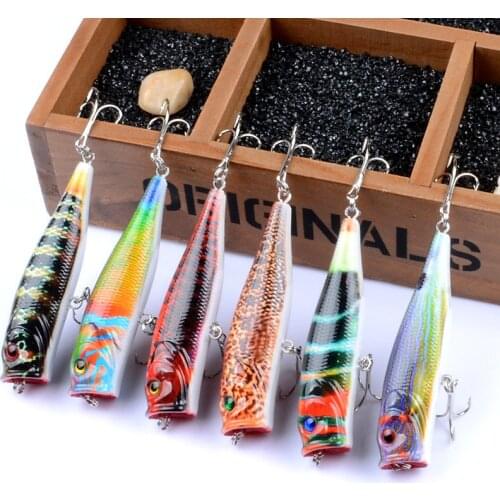 1pcs Popper Fishing lure 9cm 14.4g Artificial 3D eyes Floating Wobblers Crankbait Hard Bait Pesca Carp Pike Japan Fishing Tackle