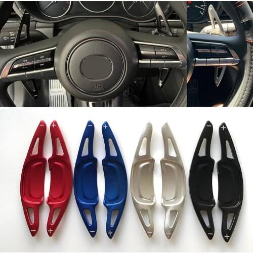 Car Steering Wheel Paddle Shift For Mazda 3 Mazda3 Axela CX-30 2019 2020 2021 SKYACTIV-G Turbo MX-30 Shifter Paddles Aluminum