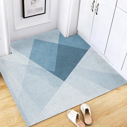 Silk Loop Dust-proof Doormat Carpet Bathroom Bedroom Living Room Hallway PVC Kitchen Doormat Can Be Cut Custom Home Mats Carpet