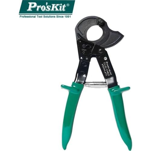 SR-537 ProsKit Industrial-Grade Coaxial Cable Wire Cutters Portable Ratchet Electrical Wire Cable Cutters Cutting Nipper