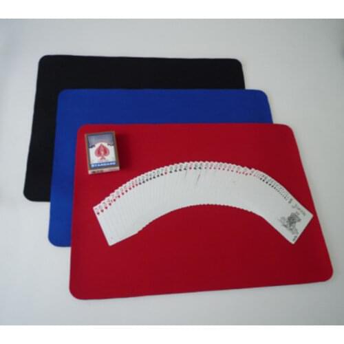 Super Large Card Mat (52.5*37.8cm) Red/Blue/Black Color Available Magic Tricks Close Up Mat Pad Magie Gimmick Props Magicians