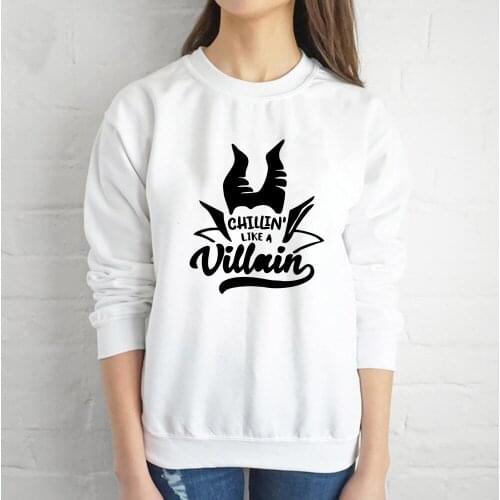 Maleficent Vogue Sweatshirt Womens Fashion Hoodies Disney Pullover Sudadera Oversize Mujer Spain Autumn Street Grunge Aesthetic