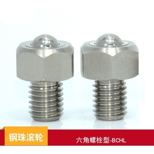 Stainless steel stud type hexagon head universal wheel ball