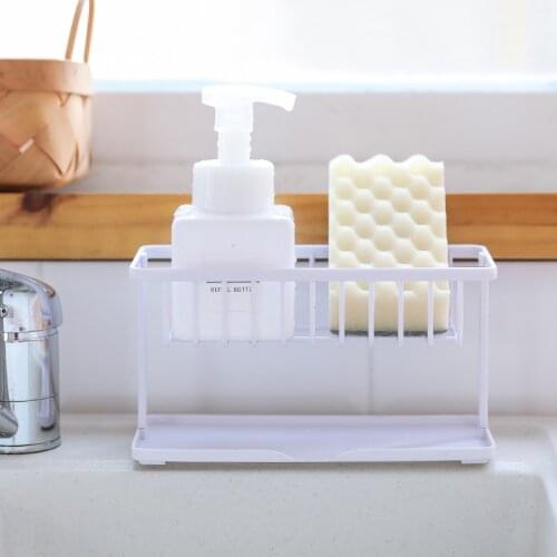 Japanese-style Sink Double-layer Drain Rack Sponge Storage Rack Sink Storage Supplies Srain Rack kitchen Storage