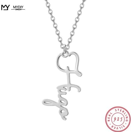 Verticale 925 Stering Silver Choker Custom Name Necklace For Women Personalized Customized Nameplate Girlfriend Birthday Gift