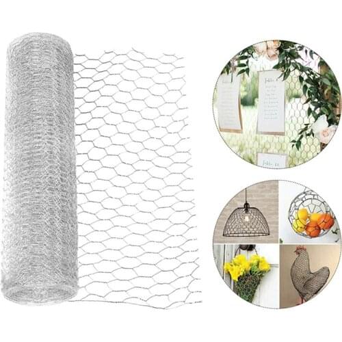 Protective Galvanized Hexagonal Outdoor Garden Plants Yard Home Decor Frame Chicken Fence Lightweight DIY Wire Netting Sturdy
