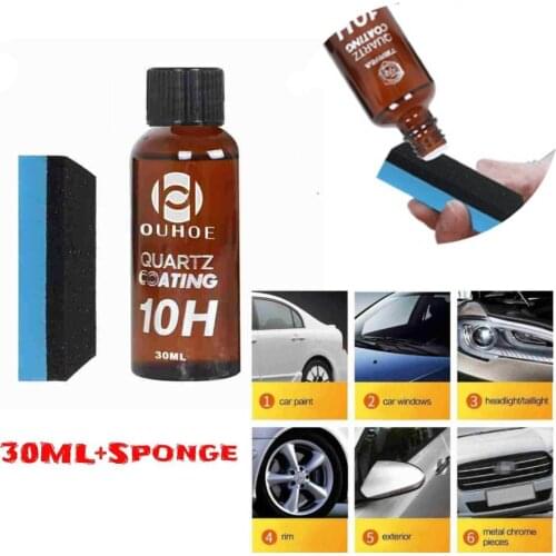 Car Liquid Ceramic Coat 10H 30ml Hardness Super Hydrophobic Car Glass Coating Car Liquid Coat Paint Care